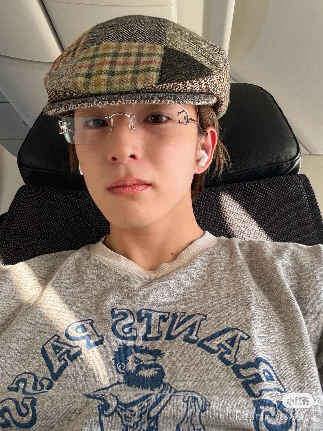 王嘉尔于适同款无框眼镜男士商务超轻纯钛无边框近视镜架高级感