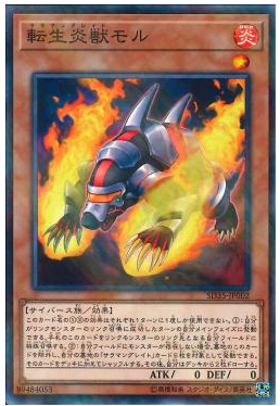 鼹鼠日文转生炎兽游戏王