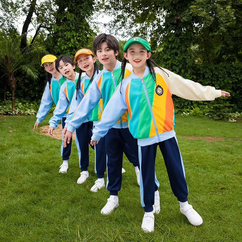 幼儿园园服小学生校服春秋套装大班服2024秋冬款运动会集体服装
