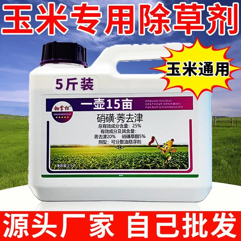 硝磺秀去津农药安全型不伤玉米封闭药莠去津苗后玉米地除草专用剂