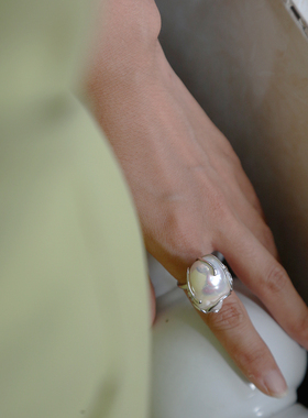 巴洛克珍珠小众极光炫彩纯银