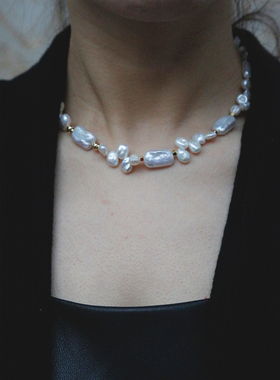 天然淡水珍珠项链原创设计