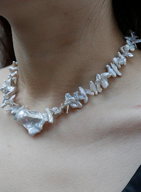 天然淡水珍珠女原创设计异形珍珠