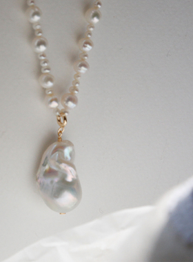 高性价比小众巴洛克异形珍珠吊坠