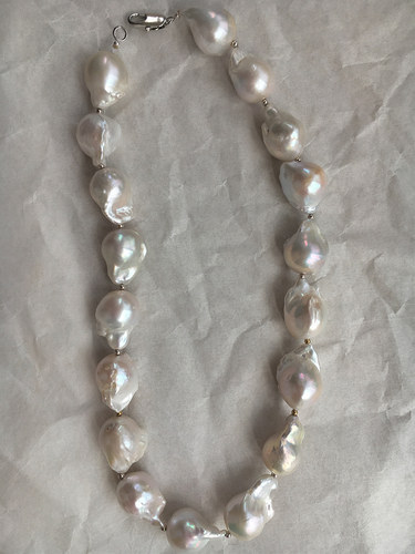 choker鱼尾极光巴洛克异形珍珠