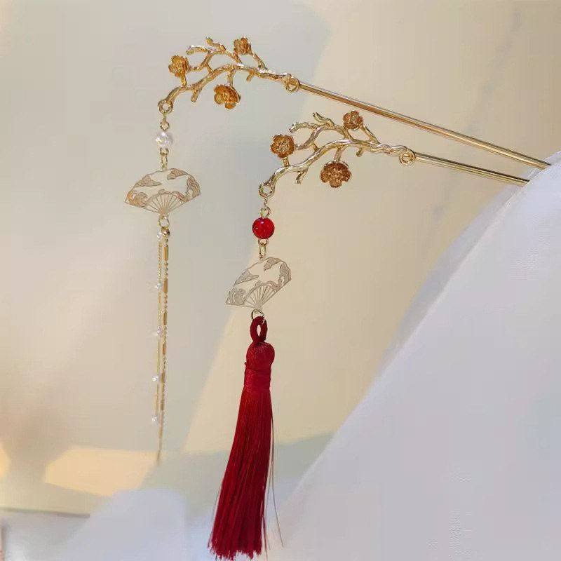 步摇流苏发簪古典古风汉服配饰马面裙盘发新中式订婚结婚新娘头饰,饰品/流行首饰/时尚饰品新,发饰,淘宝优惠券,粉丝福利购,淘宝优惠卷