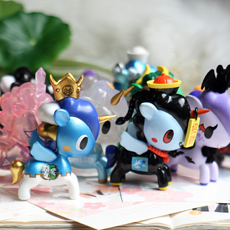 散货tokidoki淘奇多奇六七八代盲盒独角兽盲抽人鱼马公仔手办摆件