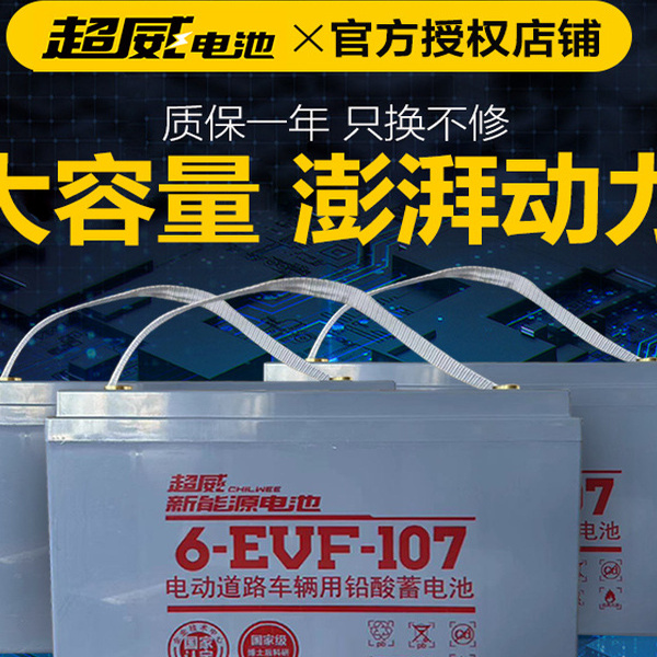 超威6-EVF-100A107A代步车电池
