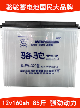 骆驼蓄电池6-EV-320型12V160AH电动三四轮车85斤水电瓶物流包邮
