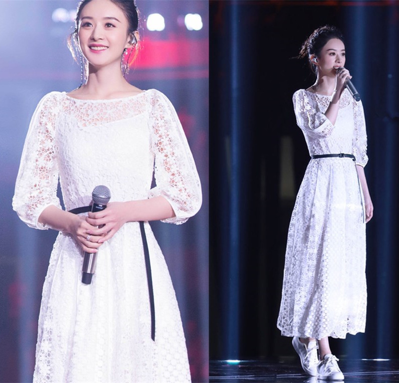 赵丽颖同款宴会长款平时可穿晚礼服券后158.00元