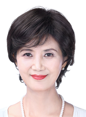 wigs2you女士中老年短卷发日本 斜刘海真人发丝 高仿真妈妈假发套