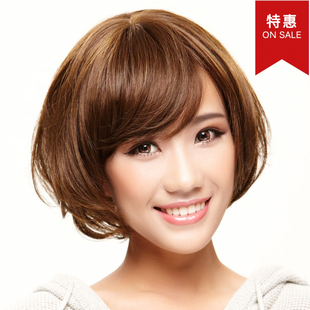 斜刘海蓬松修脸 wigs2you日本正品 假发 耐热短发直发 bobo头 时尚