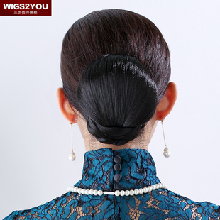盘发 特价 花苞头饰 包邮 赫本假发新娘发髻 Wigs2you经典 发包丸子头