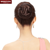 新款 假发女 新娘盘发发包 赫本丸子头发髻 jiafa花苞头 古装 包邮