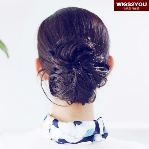 wigs2you时尚蓬松女士丸子头发圈