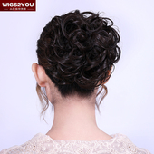 包邮 日本丸子头花苞蓬松发饰 新娘发包发髻卷发 Wigs2you假发女
