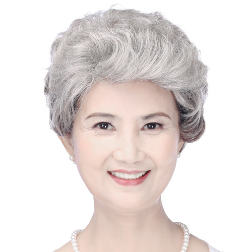 wigs2you真人发中老年卷发短发套