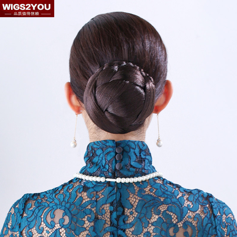 wigs2you精致复古盘发花苞头