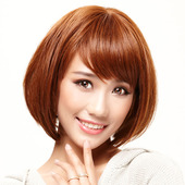 清爽时尚 wigs2you日本全假发正品 短齐刘海蓬松BOB头假发套