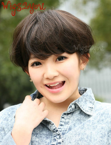 wigs2you齐刘海可爱风蘑菇头假发