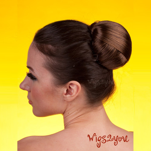 wigs2you 简约丸子头发髻 时尚个性女款仿真盘发发包ol
