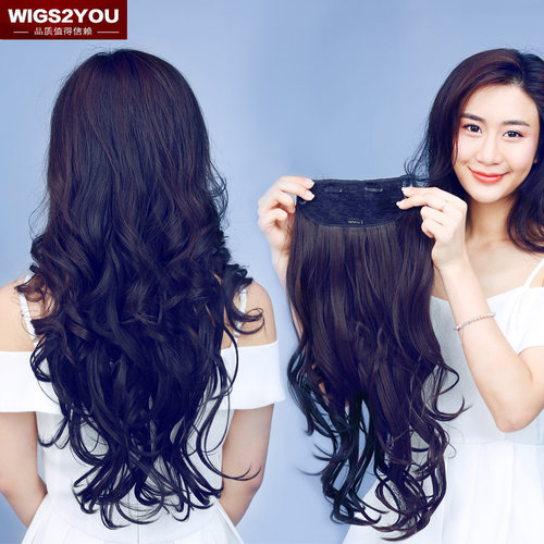 wigs2you女假发接发片 时尚卷发增厚补发假发片 一片式波浪卷发片