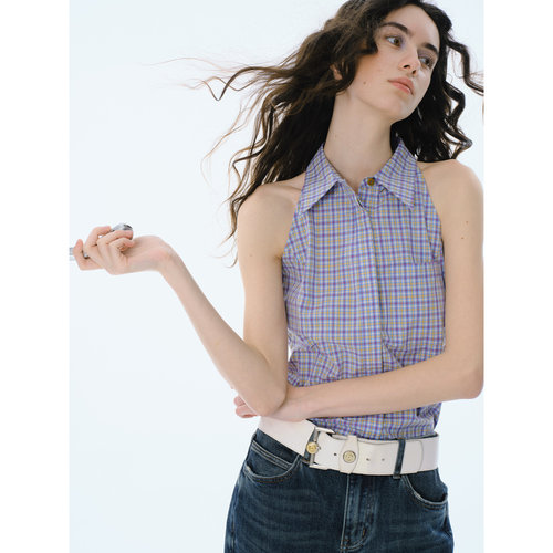 CycleDocument无袖背心挂脖衬衫