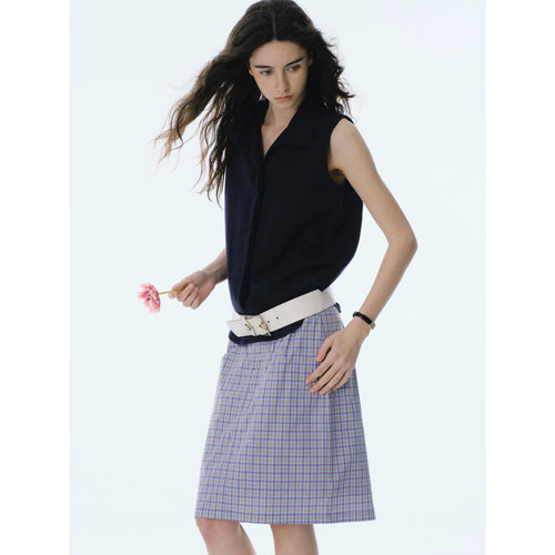 CycleDocument棉麻无袖背心衬衫