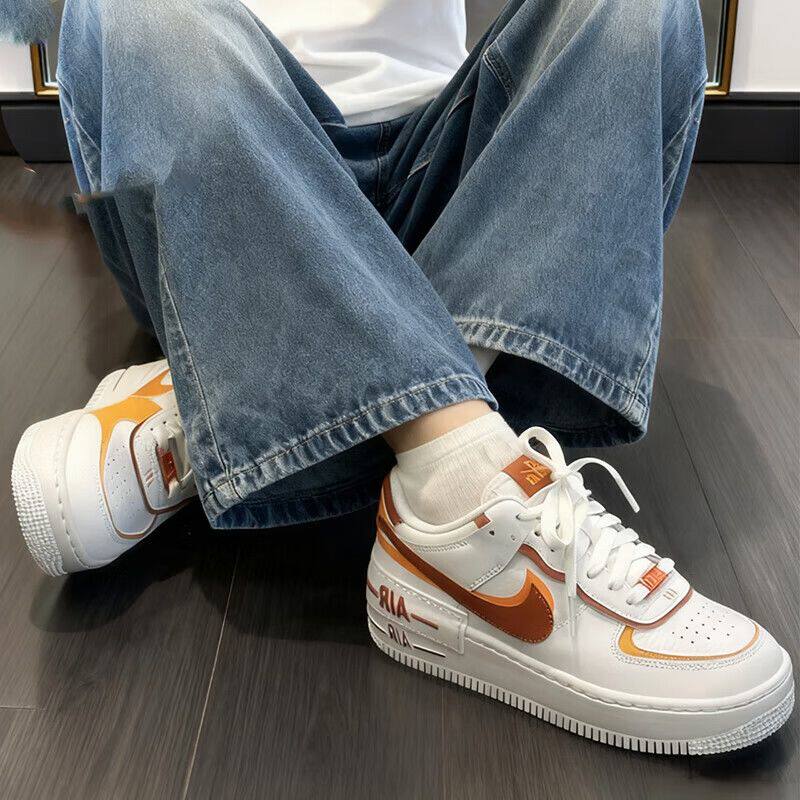 NIKE耐克女子AF1空军一号双钩运动鞋休闲鞋板鞋CI0919-124