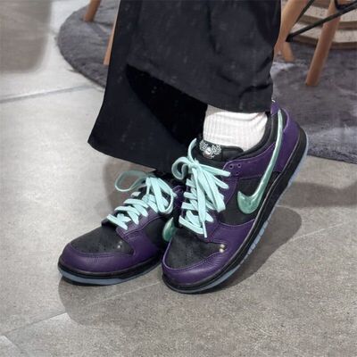 耐克Dunk黑紫时尚舒适板鞋