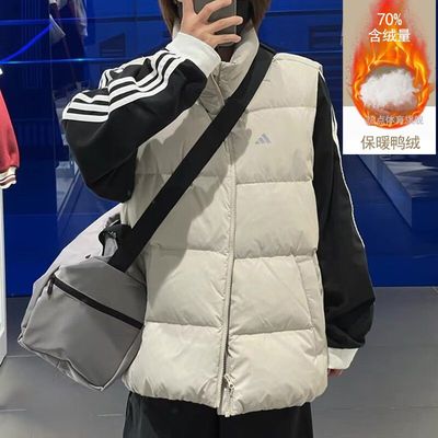 阿迪达斯羽绒马甲男装运动服