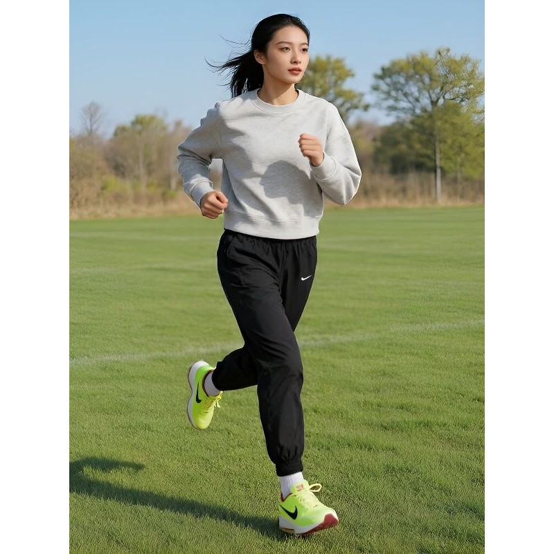 耐克裤子女裤运动裤跑步健身训练潮流时尚梭织束脚长裤FV7661-010