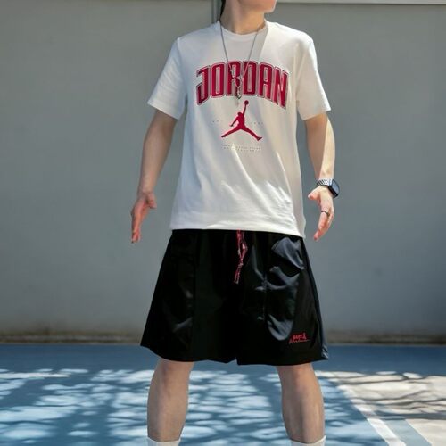NIKE耐克Jordan男飞人印花透气棉质运动T恤短袖HQ0010-100