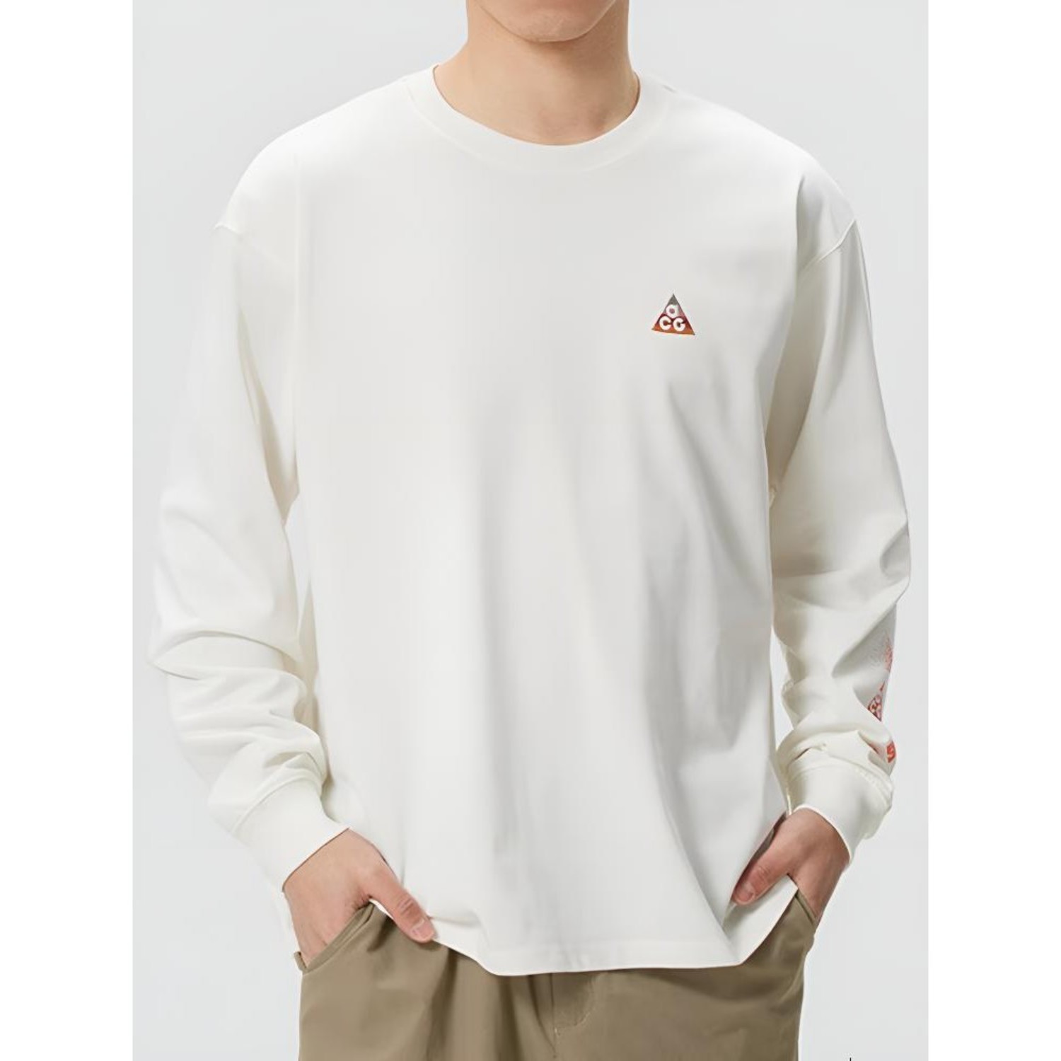 耐克nike正品长袖T恤男装运动服针织透气ACG户外上衣IQ3713-133