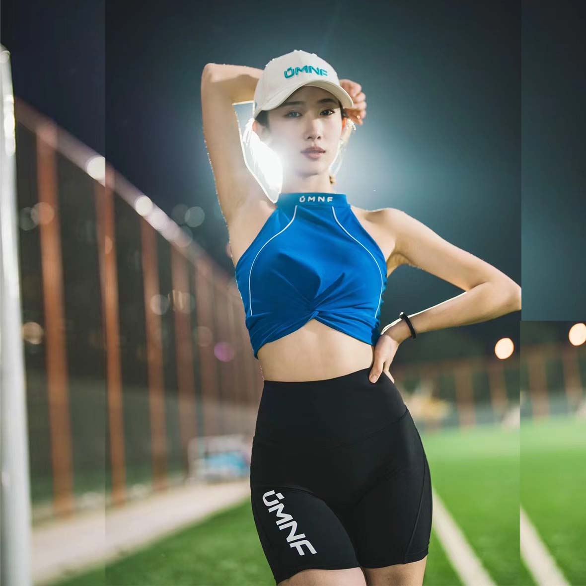 4分裤压缩裤明霓菲提臀收腹紧身