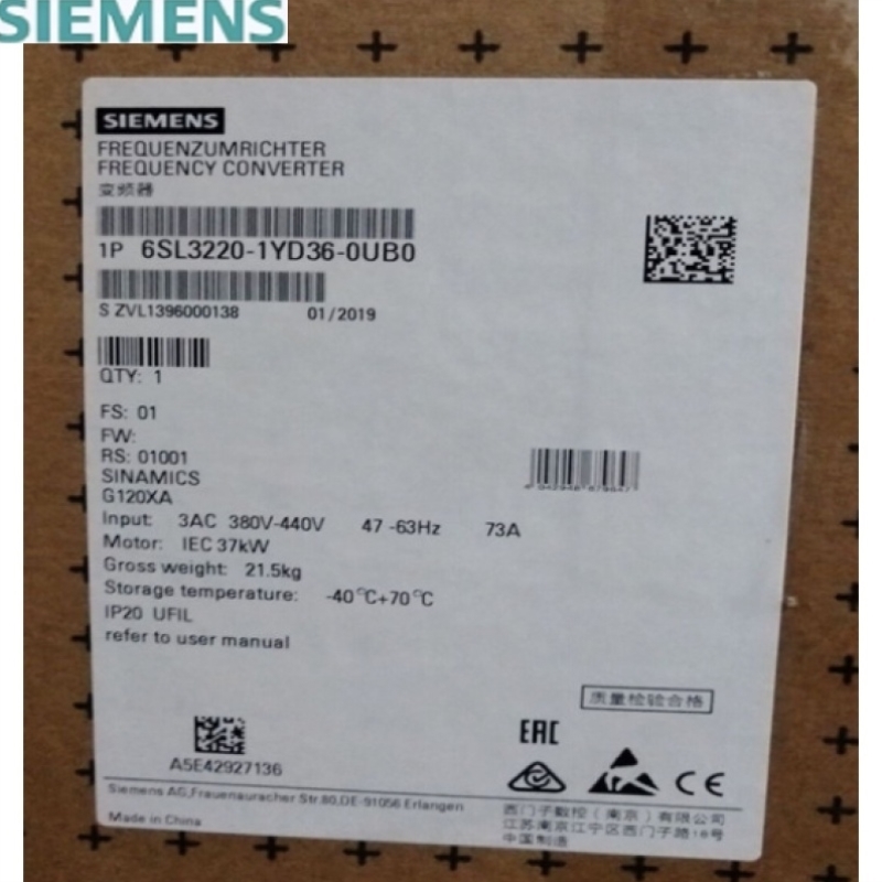 6SL3 220-1YD36-0CB06SL322O-1YD36-OCBO 6SL32201YD360CB0