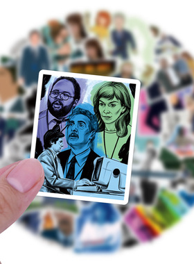 55张美剧人生切割术贴纸笔记本电脑行李箱防水贴画欧美 Severance