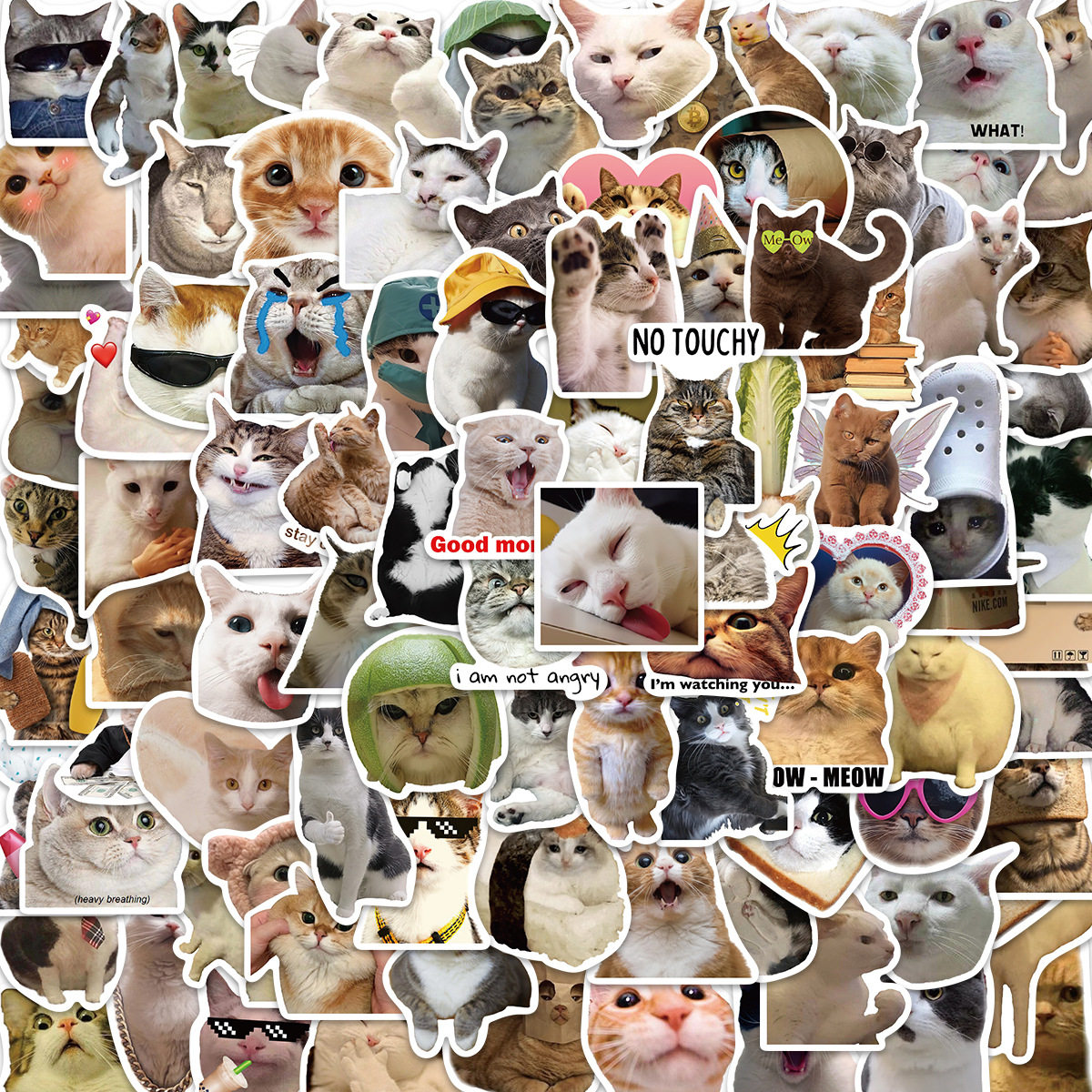 恶搞欧美网红表情包防水贴纸meme