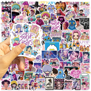 110张猎魔女团贴纸沙加男孩贴画 KPop Demon Hunters saja boys