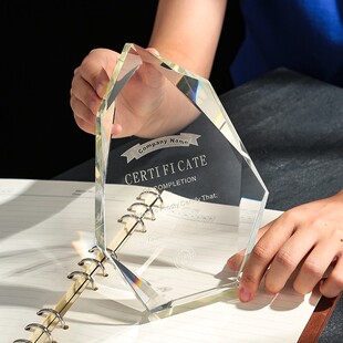 水晶奖杯奖牌定制销售业绩冠军优秀员工年会医生团建活动纪念品