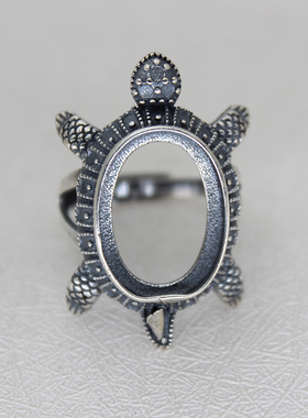 纯银镶嵌戒指空托