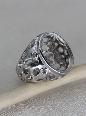 纯银男士戒指空托