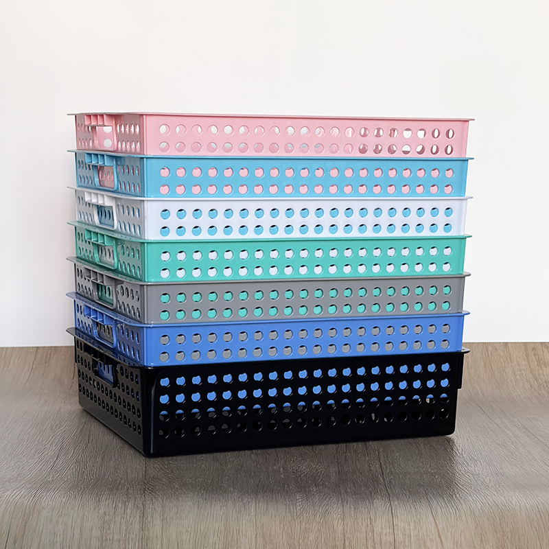 公文篮文件篮文件筐A4收纳筐办公室置物篮收纳盒杂物化妆置物篮