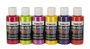 Createx Colors 5811-00 Pearl Sample Airbrush Set, 2oz.