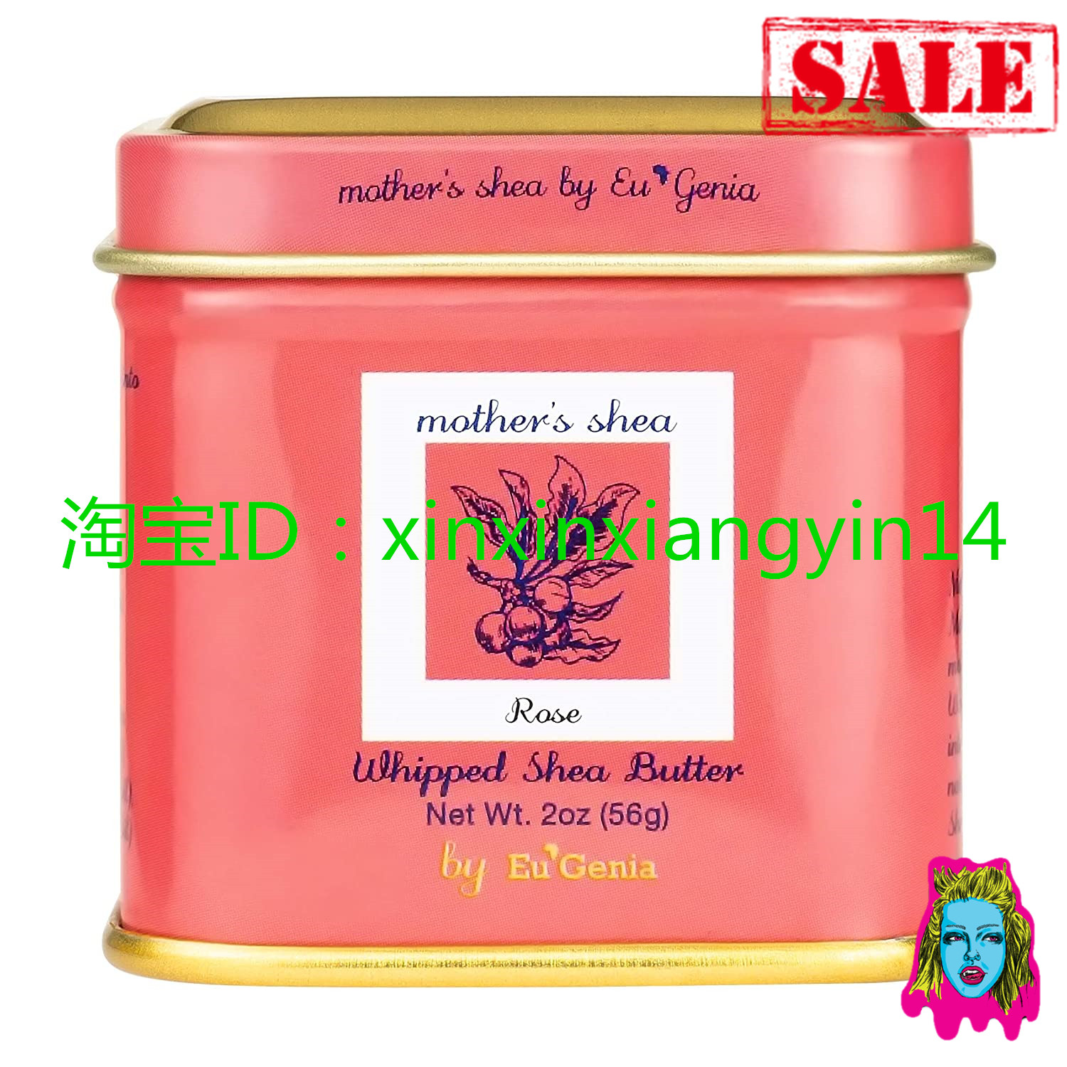 Mother's Shea Whipped Shea Butter (Rose, 2 Oz Tins Set of 3