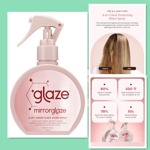 Glaze MirrorGlaze Super Sleek Hair Shine Spray 190ml