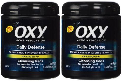 OXY Daily Defense Cleansing Pads, Maximum Strength, 90 Pads