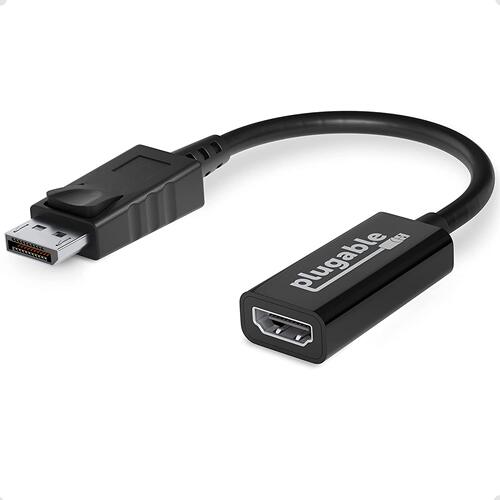 Plugable Active DisplayPort to HDMI 2.0 Adapter (Supports d