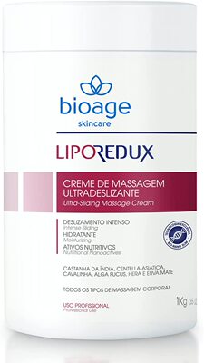 Bioage Liporedux Massage Cream Ultra Sliding Non-Greasy Text
