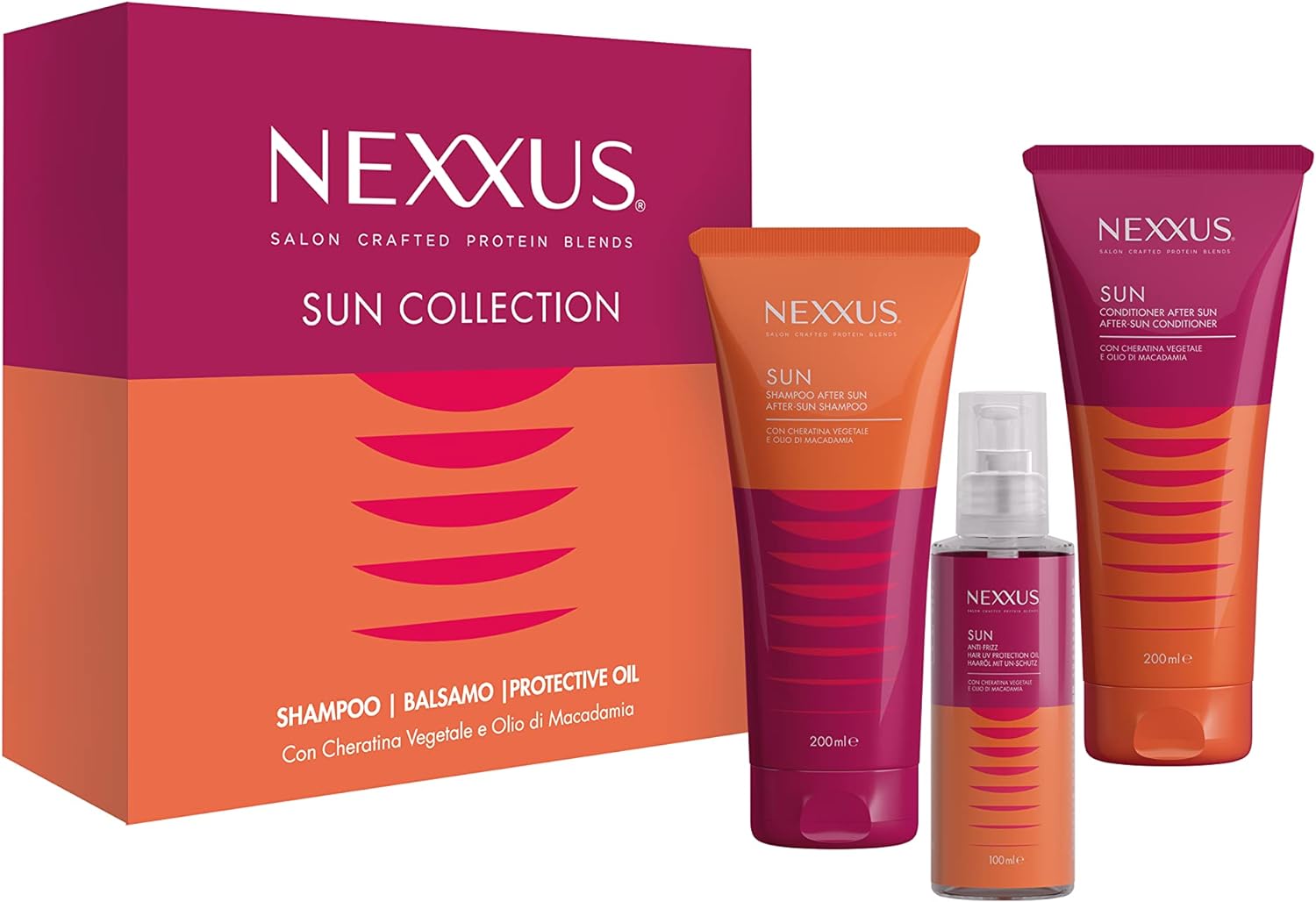 美国 Nexxus Sun Collection晒后护发套装洗发水护发素油-封面